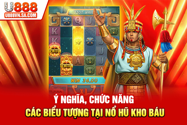 Nổ Hũ Kho Báu - Slot Săn Thưởng Chủ Đề Thám Hiểm % Ý nghĩa, chức năng các biểu tượng tại Nổ hũ Kho Báu